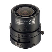 13VM308AS. CS Mount. Manuel Iris. 1/3, 1/4 3-8mm. F.1.0