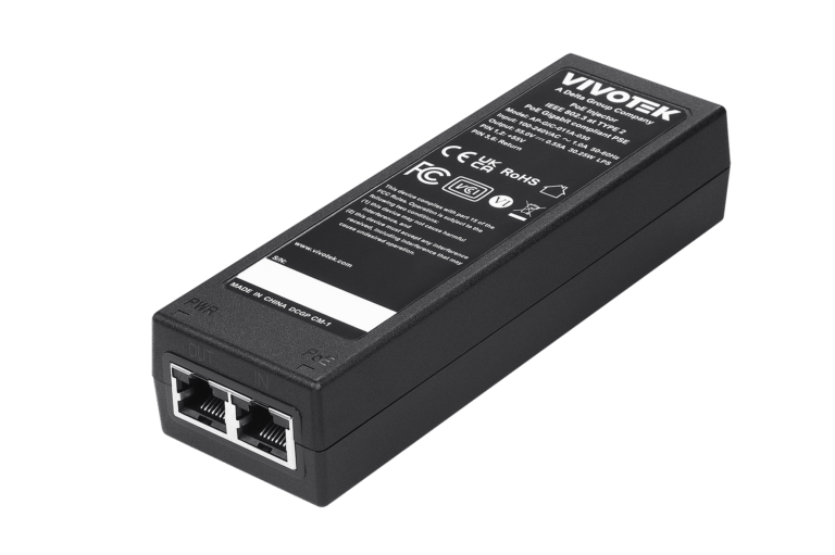 Vivotek Gigabit PoE Injektor, 1000Mbps, 30W, 54V, EU, input 230V