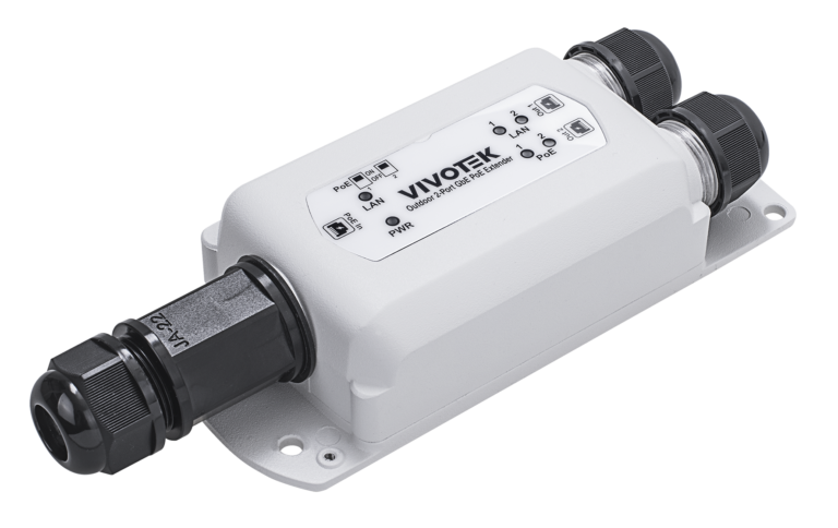 Vivotek 2 Port udendørs GE PoE Extender 95W PoH/PoE