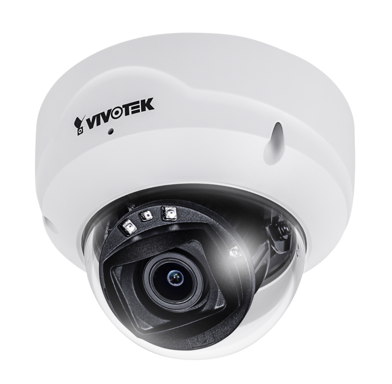 5 MP Indendørs (-10c), D/N Dome, Vario 2.8-10mm, Smart IR 30m, WDR Pro, 30fps 2560x1920.