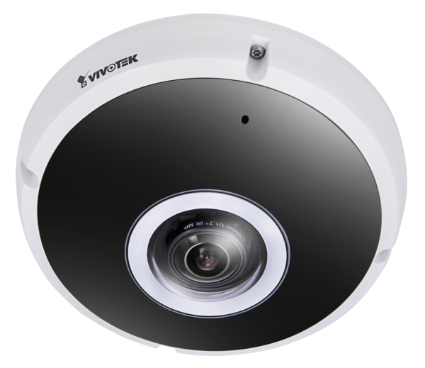 Udendørs 360 Fisheye, 12MP 2816x2816, 30fps, H.265/H.264/MJPEG, f1.18mm linse, EN50155