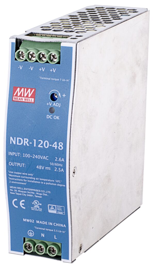 120W enkelt udgang Industrial DIN Rail Power Supply