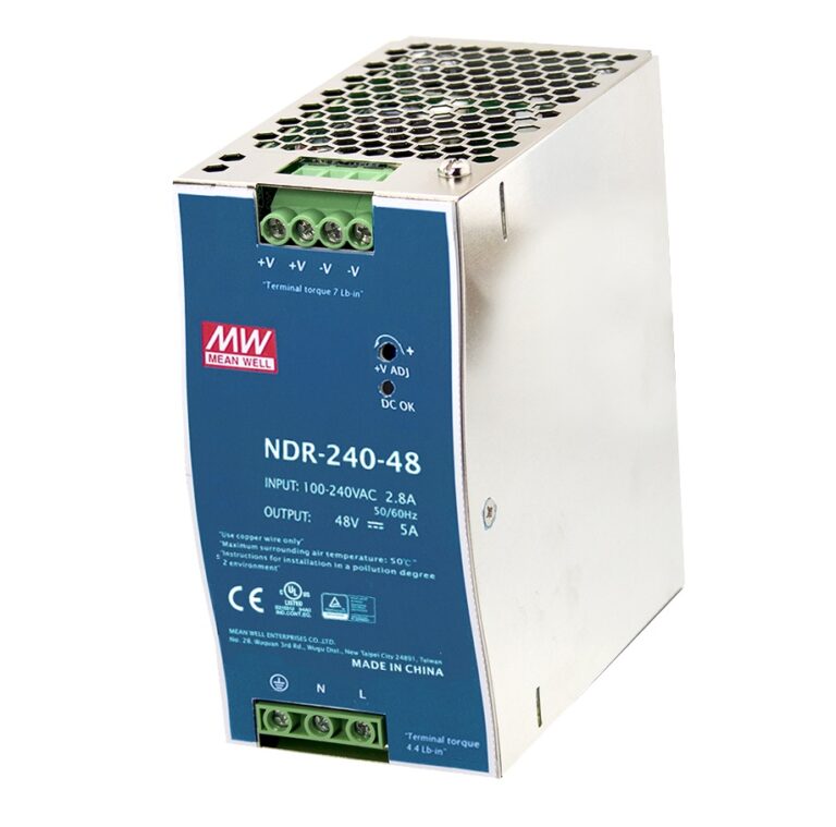 240W enkelt udgang Industrial DIN Rail Power Supply