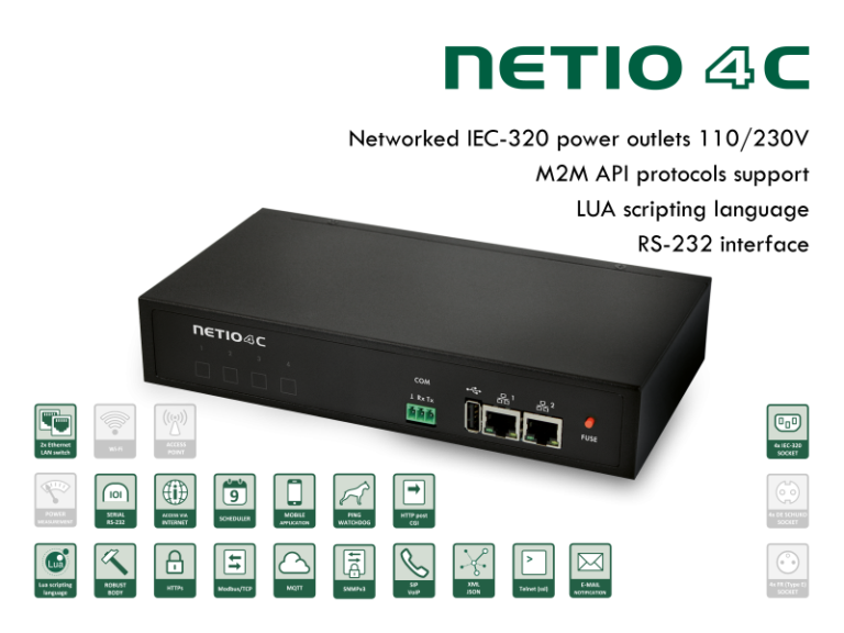Smart PDU med M2M API protokol