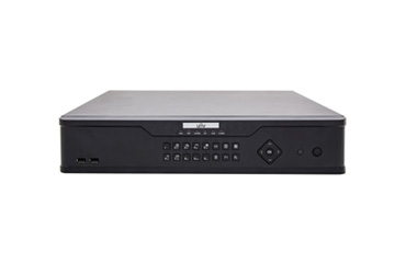 NVR 16 Kanals, 8x HDD Max 64TB, HDMI/VGA/BNC Video Out, Max 12MP/4K Decoding, In/Out Brandwith 160/320Mbps, 3x USB, 1x RS485, 1x RS232, Uden Harddisk.