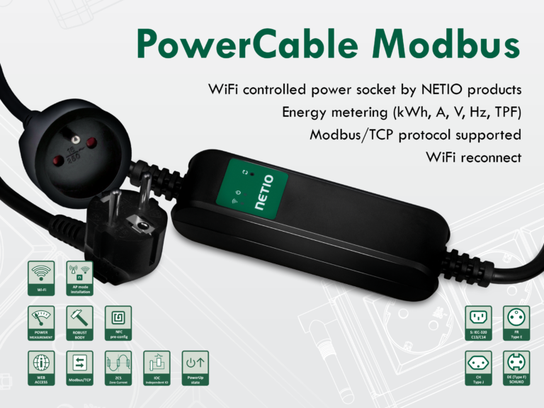 Netio PowerCable Modbus 101F
